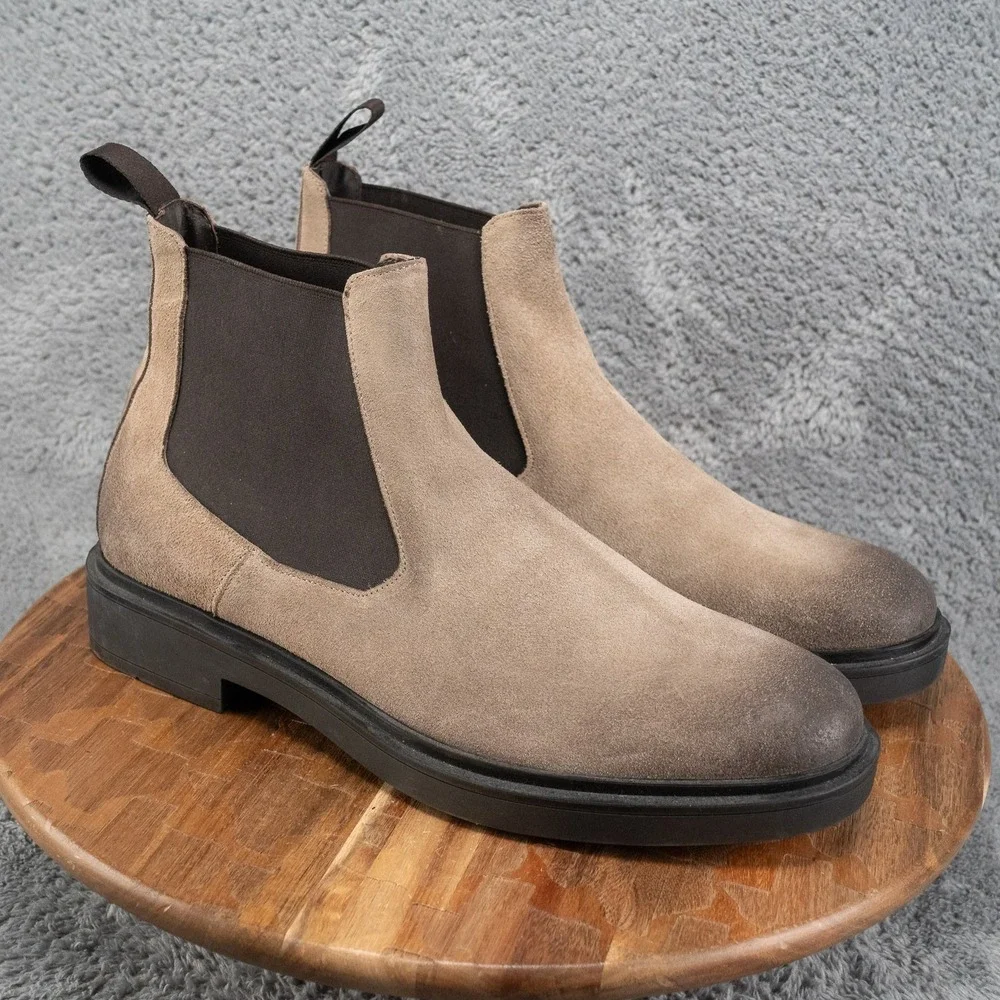 BRUNO MAGLI Men's Paris Suede Chelsea Boots Size 11.5 M $475
